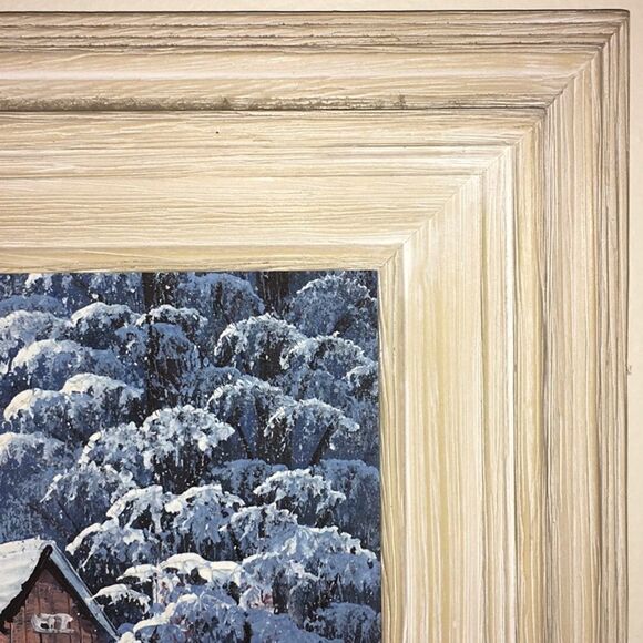 Oil Painting Winter on The Mill - Picture 5 of 8